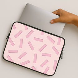 Pink Waffers - Biscuits Patterns MacBook Case