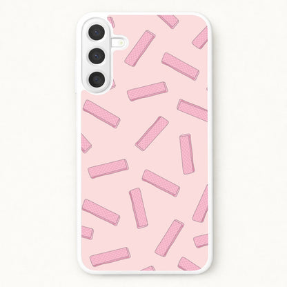 Pink Waffers - Biscuits Patterns Phone Case for Galaxy A37