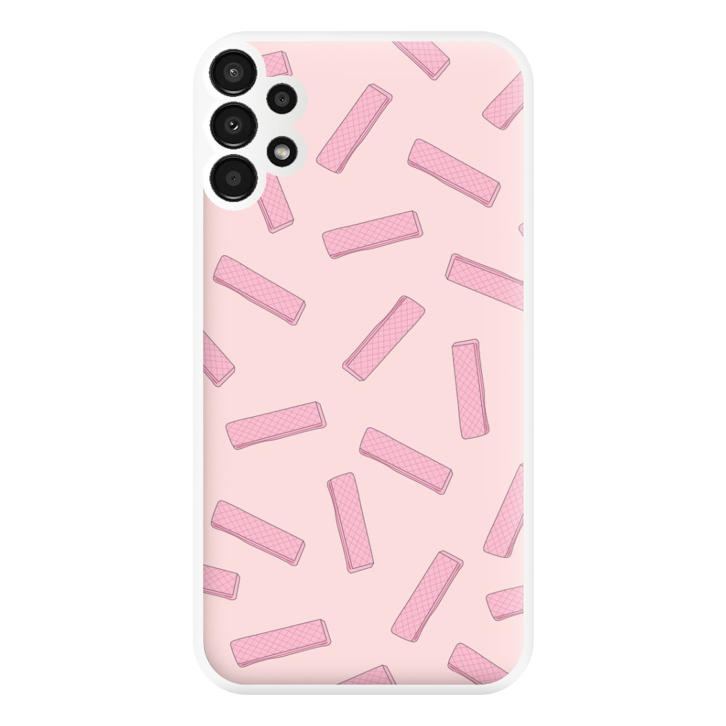 Pink Waffers - Biscuits Patterns Phone Case for Galaxy A13