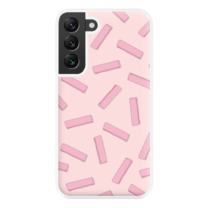 Pink Waffers - Biscuits Patterns Phone Case for Galaxy S22 Plus