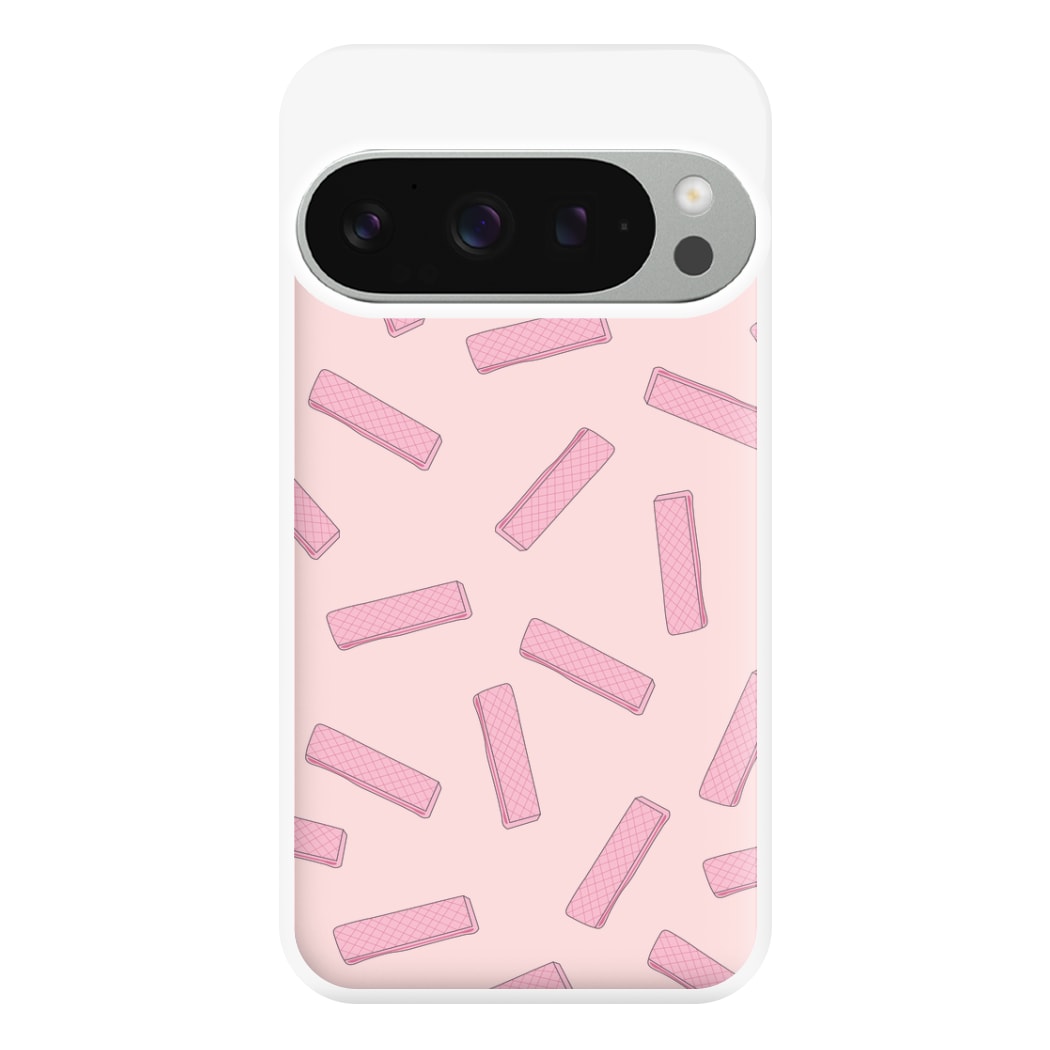 Pink Waffers - Biscuits Patterns Phone Case for Google Pixel 9 Pro XL