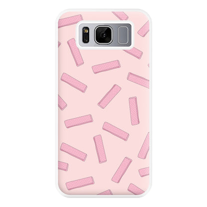 Pink Waffers - Biscuits Patterns Phone Case for Galaxy S8 Plus