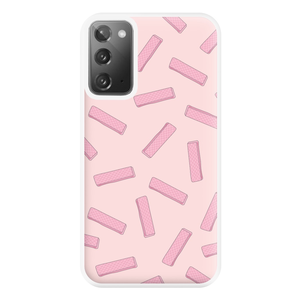 Pink Waffers - Biscuits Patterns Phone Case for Galaxy Note 20 Ultra