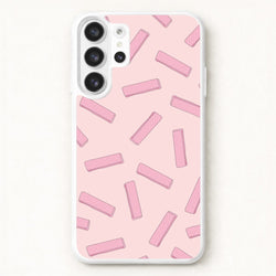 Pink Waffers - Biscuits Patterns Phone Case for Galaxy S26 Ultra