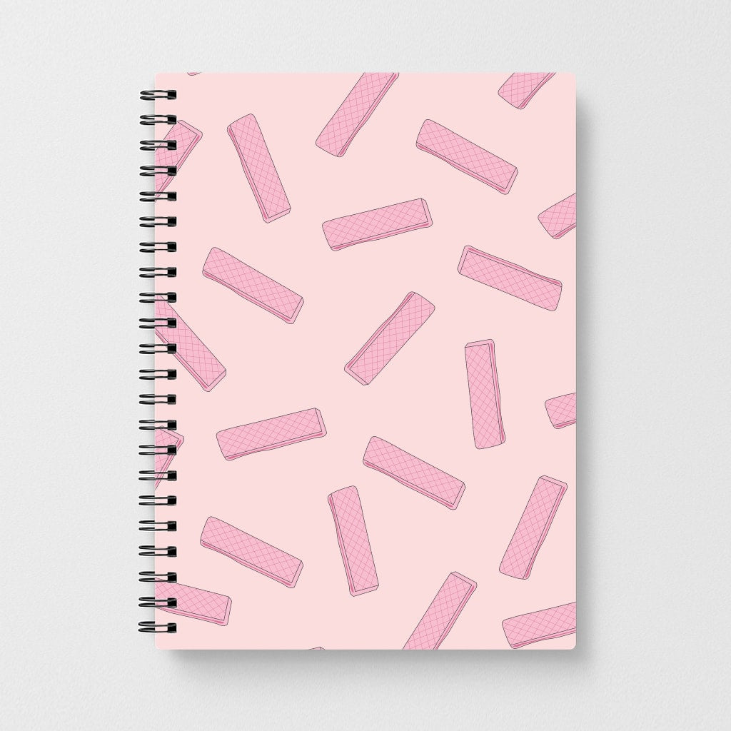 Pink Waffers - Biscuits Patterns Notebook