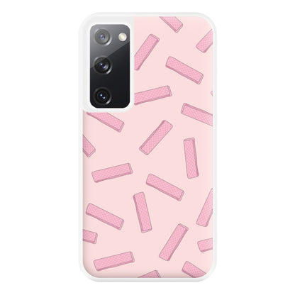 Pink Waffers - Biscuits Patterns Phone Case for Galaxy S20FE