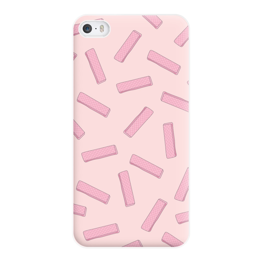 Pink Waffers - Biscuits Patterns Phone Case for iPhone 5 / 5s / SE 2016