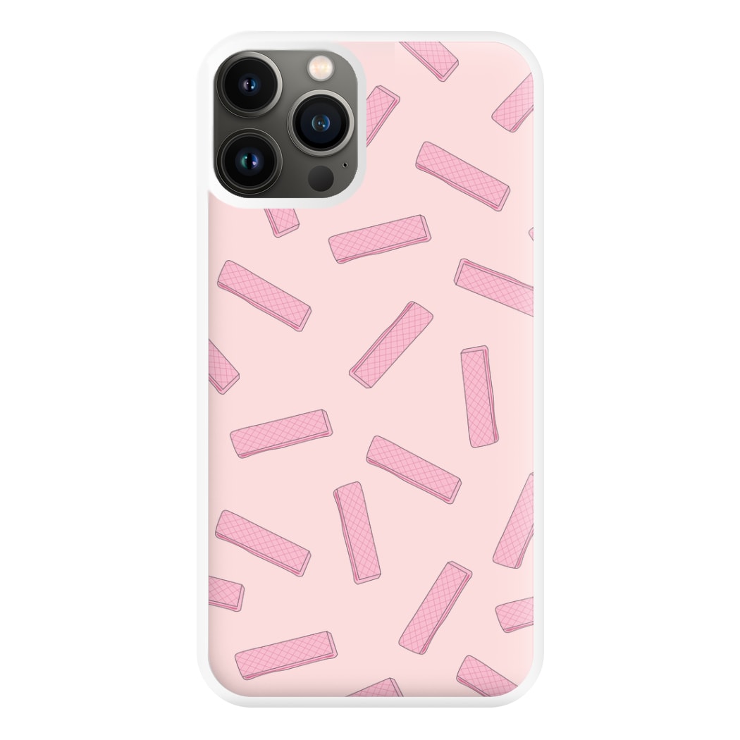 Pink Waffers - Biscuits Patterns Phone Case for iPhone 13 Pro Max