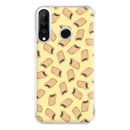 Fig Rolls - Biscuits Patterns Phone Case for Huawei P30 Lite