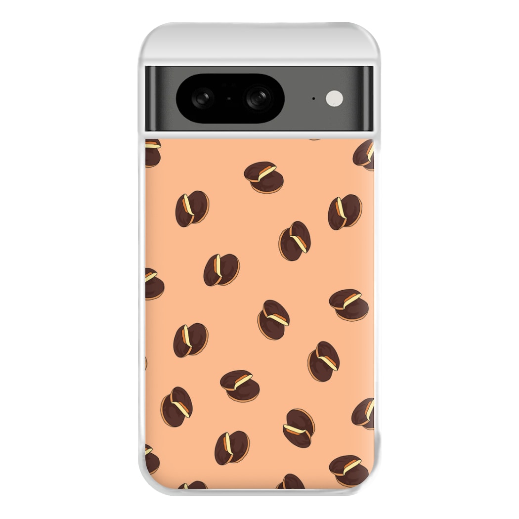 Jaffa Cakes - Biscuits Patterns Phone Case for Google Pixel 8