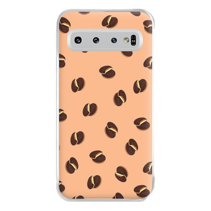 Jaffa Cakes - Biscuits Patterns Phone Case for Galaxy S10 Plus