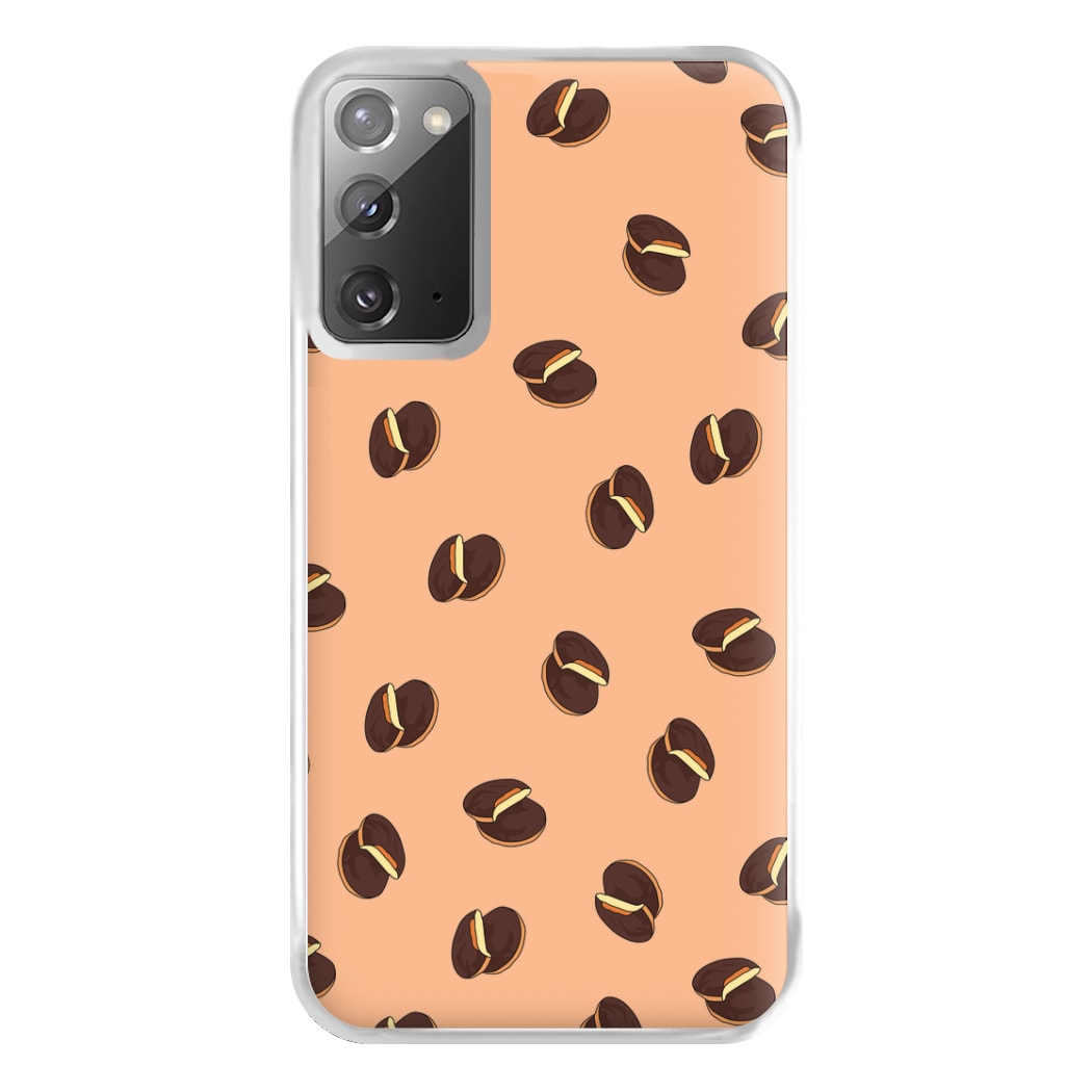 Jaffa Cakes - Biscuits Patterns Phone Case for Galaxy Note 20 Ultra