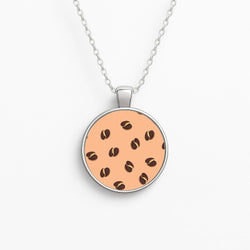 Jaffa Cakes - Biscuits Patterns Circle Necklace