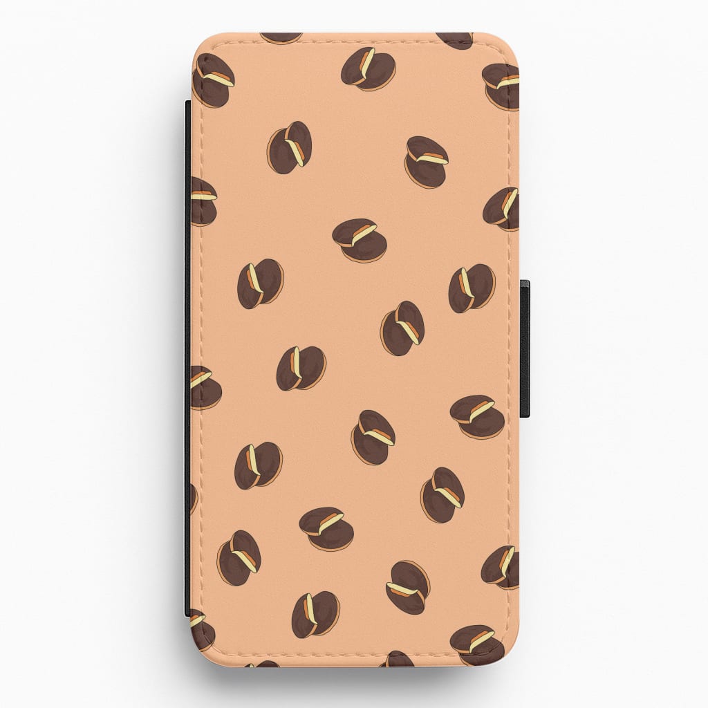 Jaffa Cakes - Biscuits Patterns Flip / Wallet Phone Case