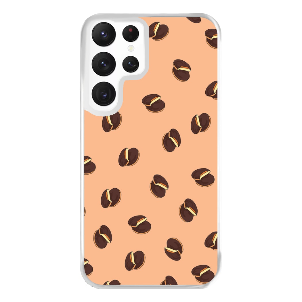 Jaffa Cakes - Biscuits Patterns Phone Case for Galaxy S22 Ultra