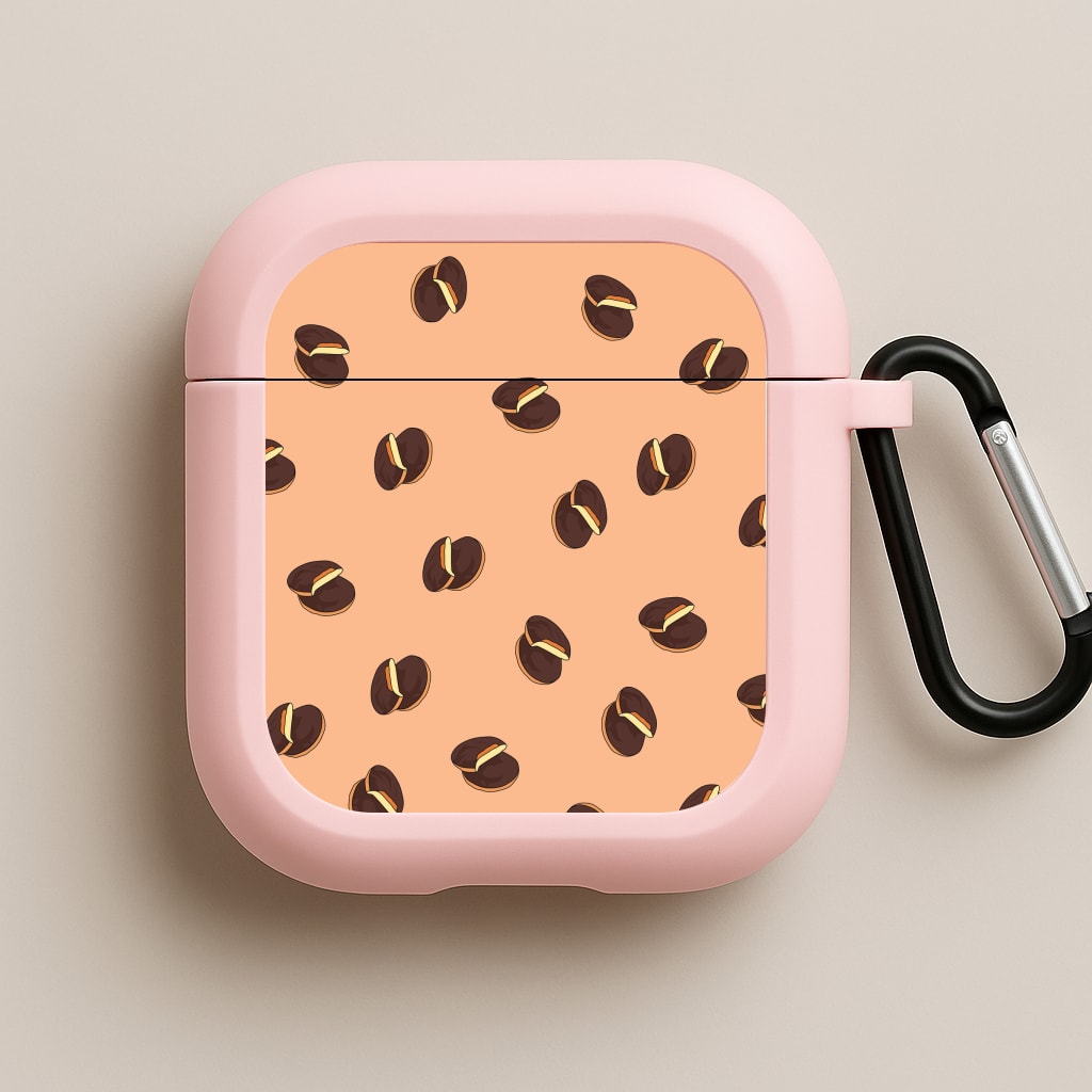 Jaffa Cakes - Biscuits Patterns Pink AirPods Case