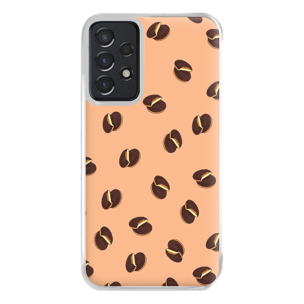 Jaffa Cakes - Biscuits Patterns Phone Case for Galaxy A52 / A52s