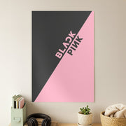 Diagonal Girl K-Pop Band Logo Poster 1