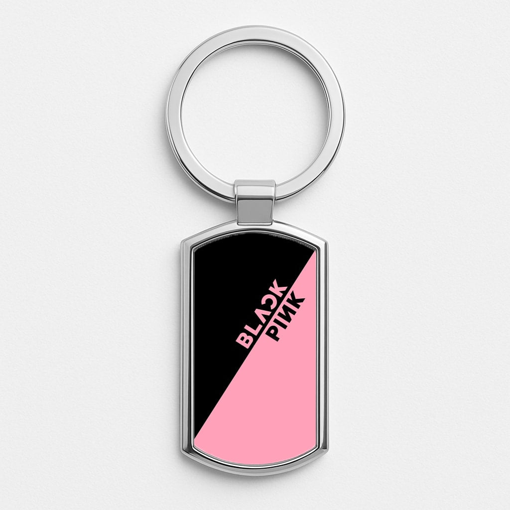 Diagonal Girl K-Pop Band Logo Luxury Keyring