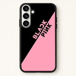 Diagonal Girl K-Pop Band Logo Phone Case for Galaxy S26