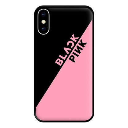 Diagonal Girl K-Pop Band Logo Phone Case for iPhone XS Max