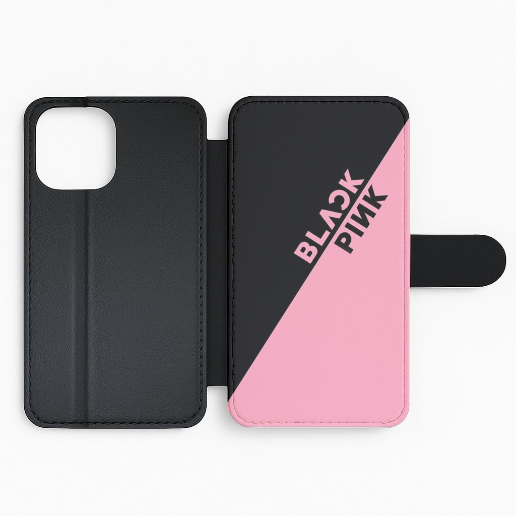 Diagonal Girl K-Pop Band Logo Flip Phone Case