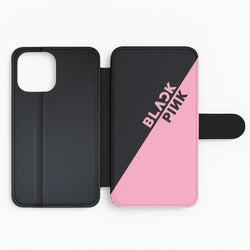 Diagonal Girl K-Pop Band Logo Flip Phone Case