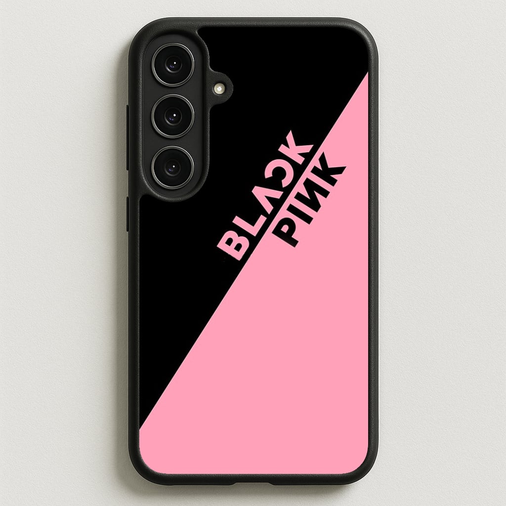 Diagonal Girl K-Pop Band Logo Phone Case for Galaxy S25FE