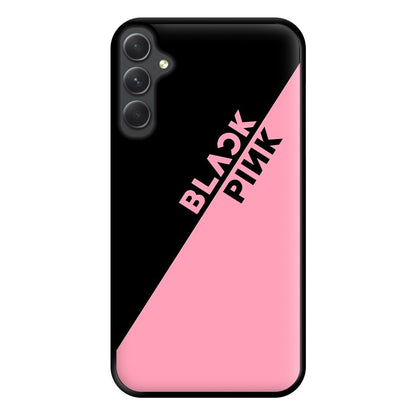 Diagonal Girl K-Pop Band Logo Phone Case for Galaxy A34