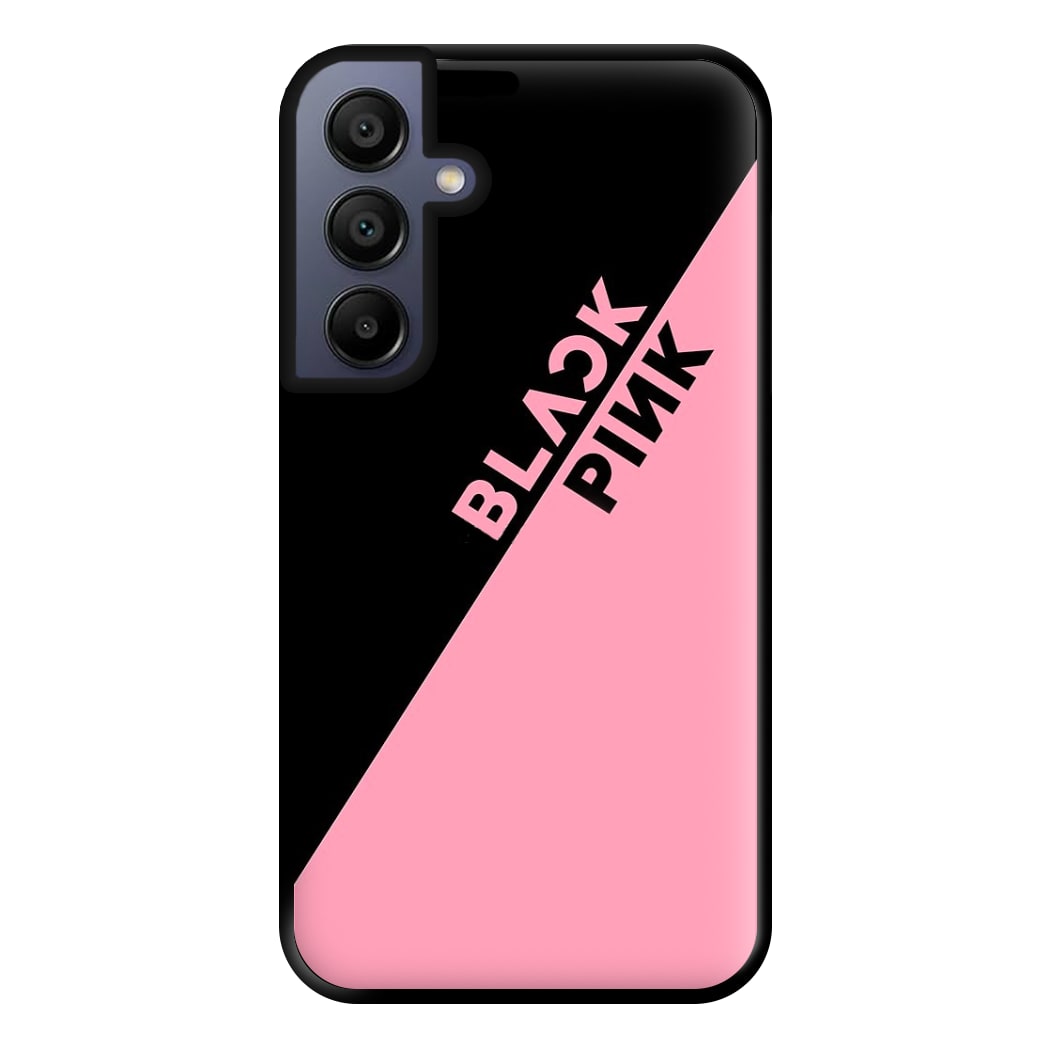 Diagonal Girl K-Pop Band Logo Phone Case for Galaxy A15