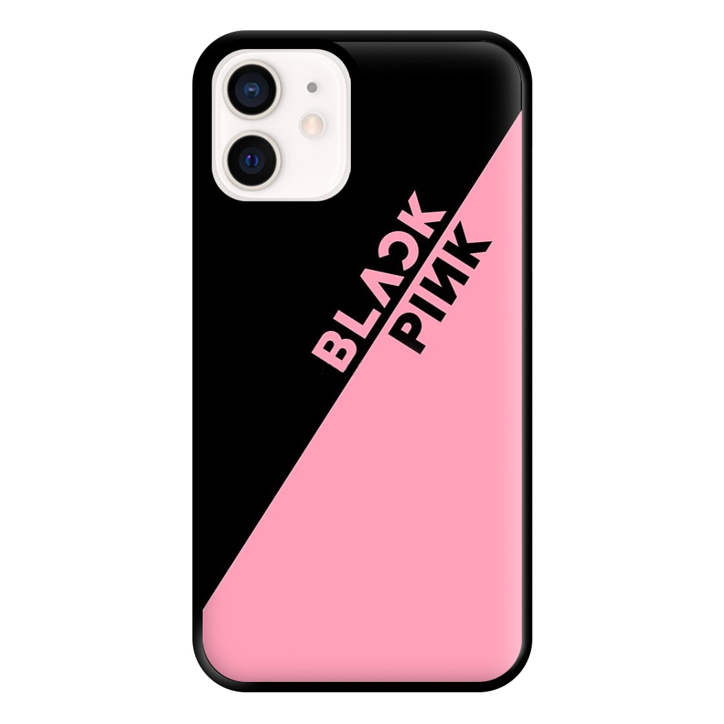 Diagonal Girl K-Pop Band Logo Phone Case for iPhone 12 Mini