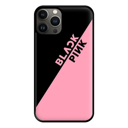 Diagonal Girl K-Pop Band Logo Phone Case for iPhone 13 Pro Max