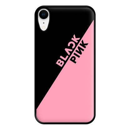 Diagonal Girl K-Pop Band Logo Phone Case for iPhone XR