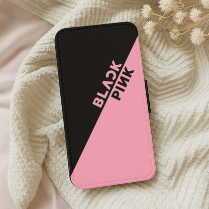 Diagonal Girl K-Pop Band Logo Wallet Phone Case