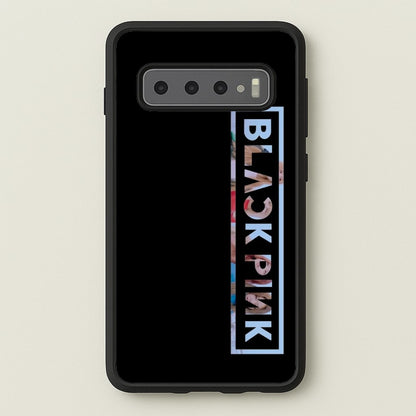 Vertical Girl K-Pop Band Logo  - Blackpink Phone Case for Galaxy S10