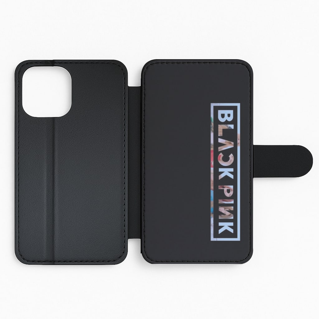 Vertical Girl K-Pop Band Logo Flip Phone Case