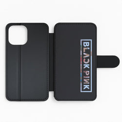 Vertical Girl K-Pop Band Logo Flip Phone Case