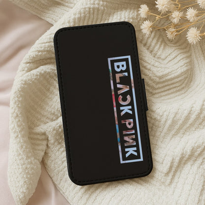 Vertical Girl K-Pop Band Logo Wallet Phone Case