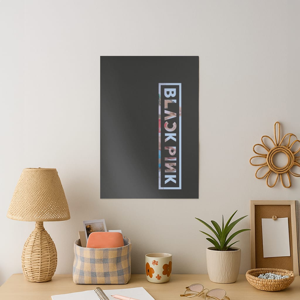 Vertical Girl K-Pop Band Logo Art Print