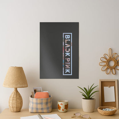 Vertical Girl K-Pop Band Logo Art Print