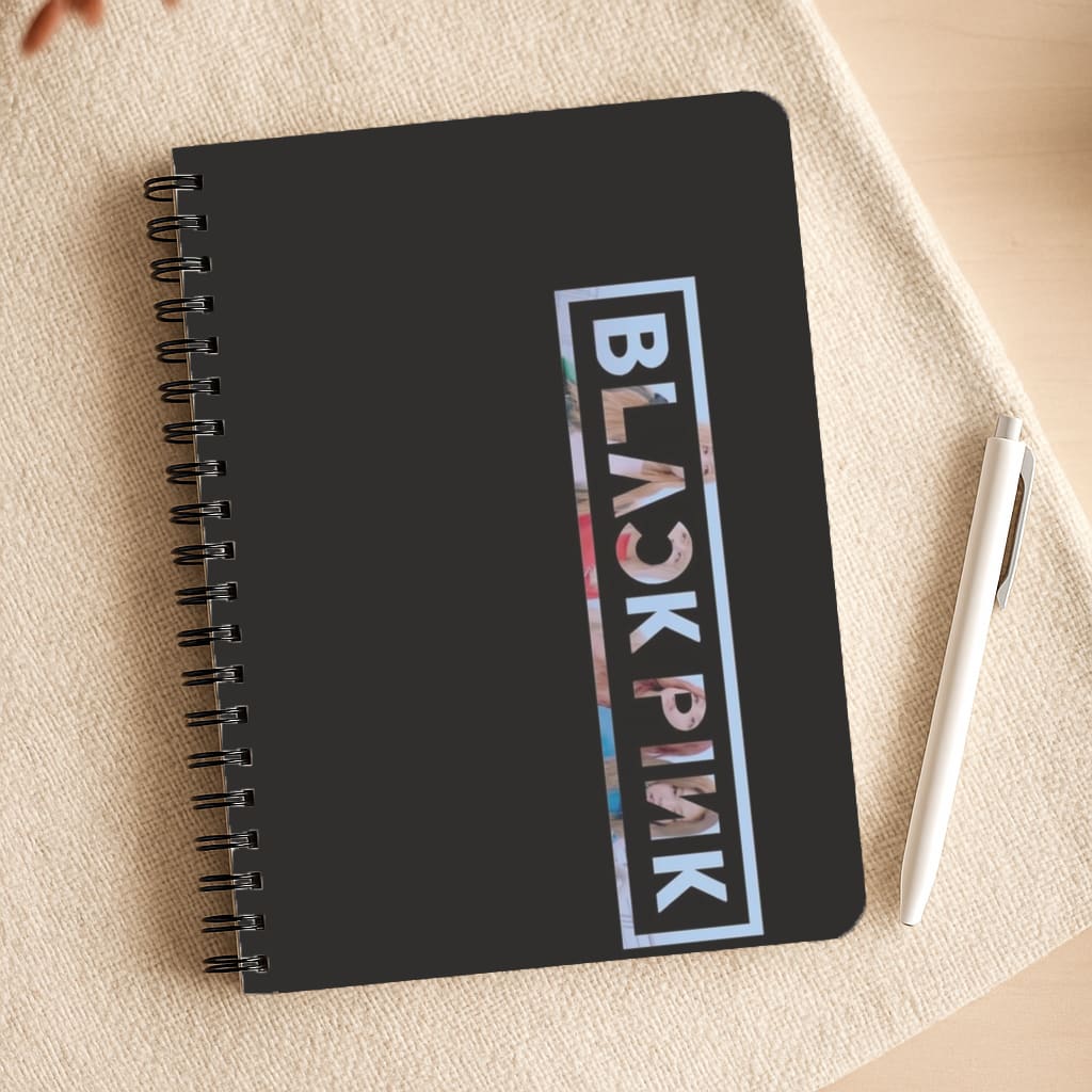 Vertical Girl K-Pop Band Logo Notepad