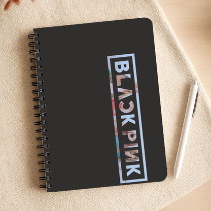 Vertical Girl K-Pop Band Logo Notepad
