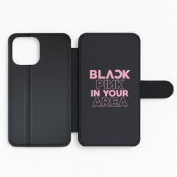 Girl K-Pop Band In Your Area - Black Flip Phone Case