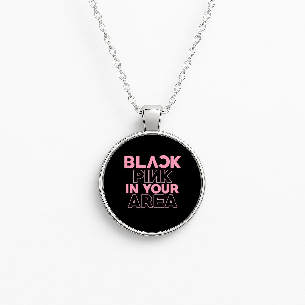 Girl K-Pop Band In Your Area - Black Circle Necklace
