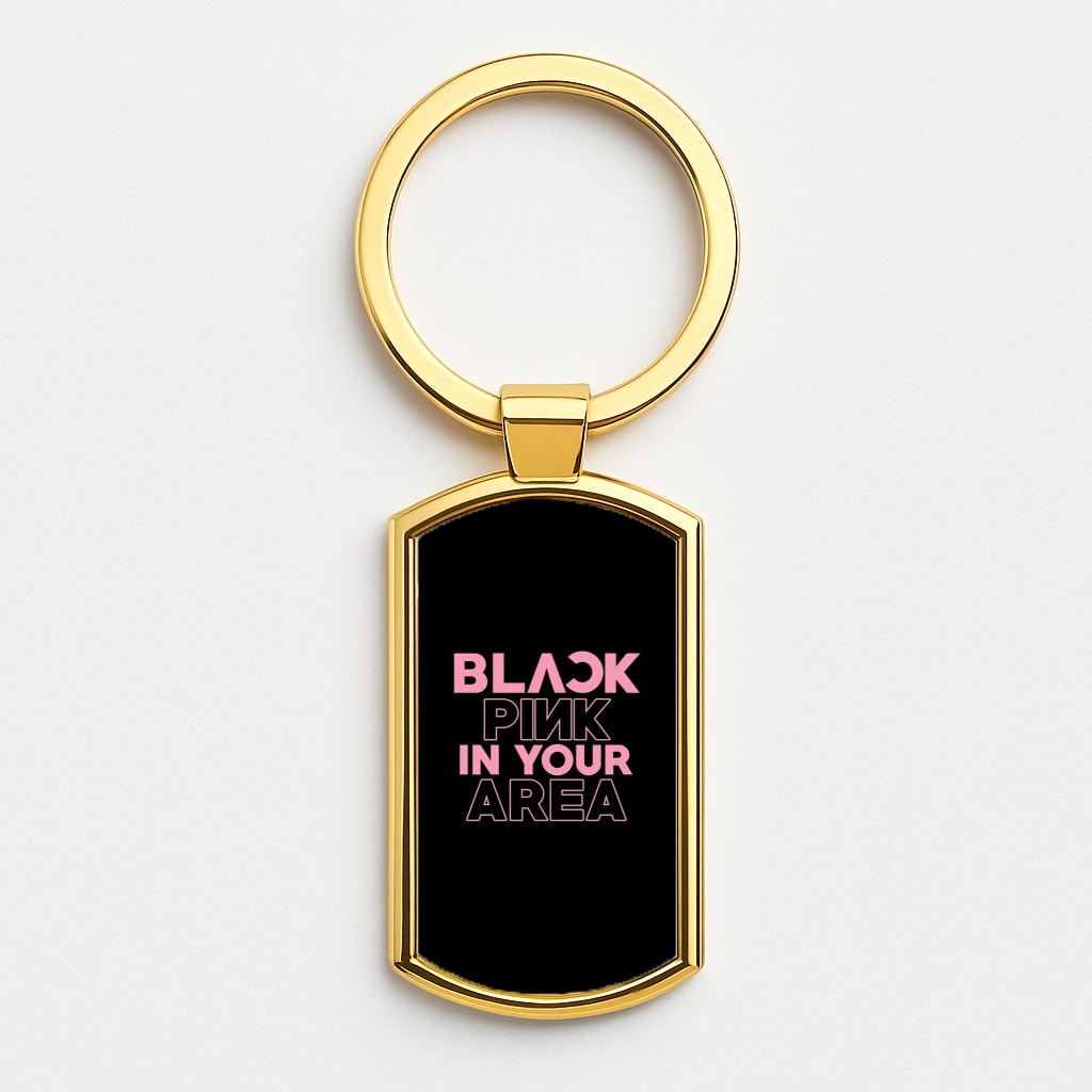 Girl K-Pop Band In Your Area - Black Luxury Keyring