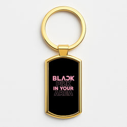 Girl K-Pop Band In Your Area - Black Gold Keyring