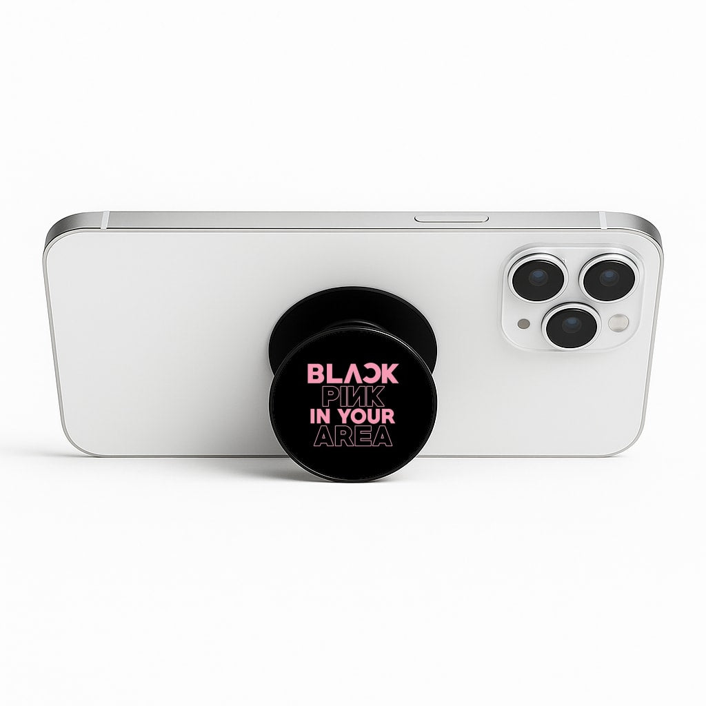 Girl K-Pop Band In Your Area - Black Phone Stand