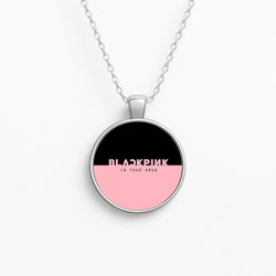 Girl K-Pop Band In Your Area Circle Necklace