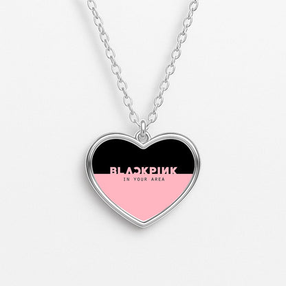 Girl K-Pop Band In Your Area Heart Necklace