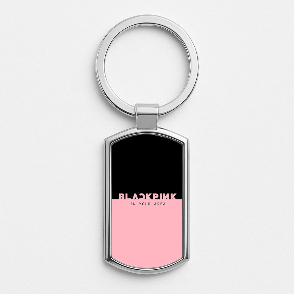 Girl K-Pop Band In Your Area Silver Keyring